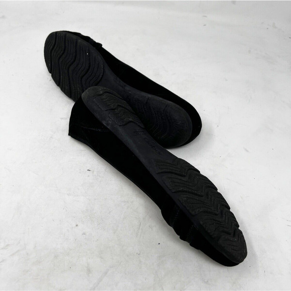 Gabor Loafer Hovercraft Laura Look Lovely‎ Suede Leather Ballet Women Black 6 - Picture 9 of 9